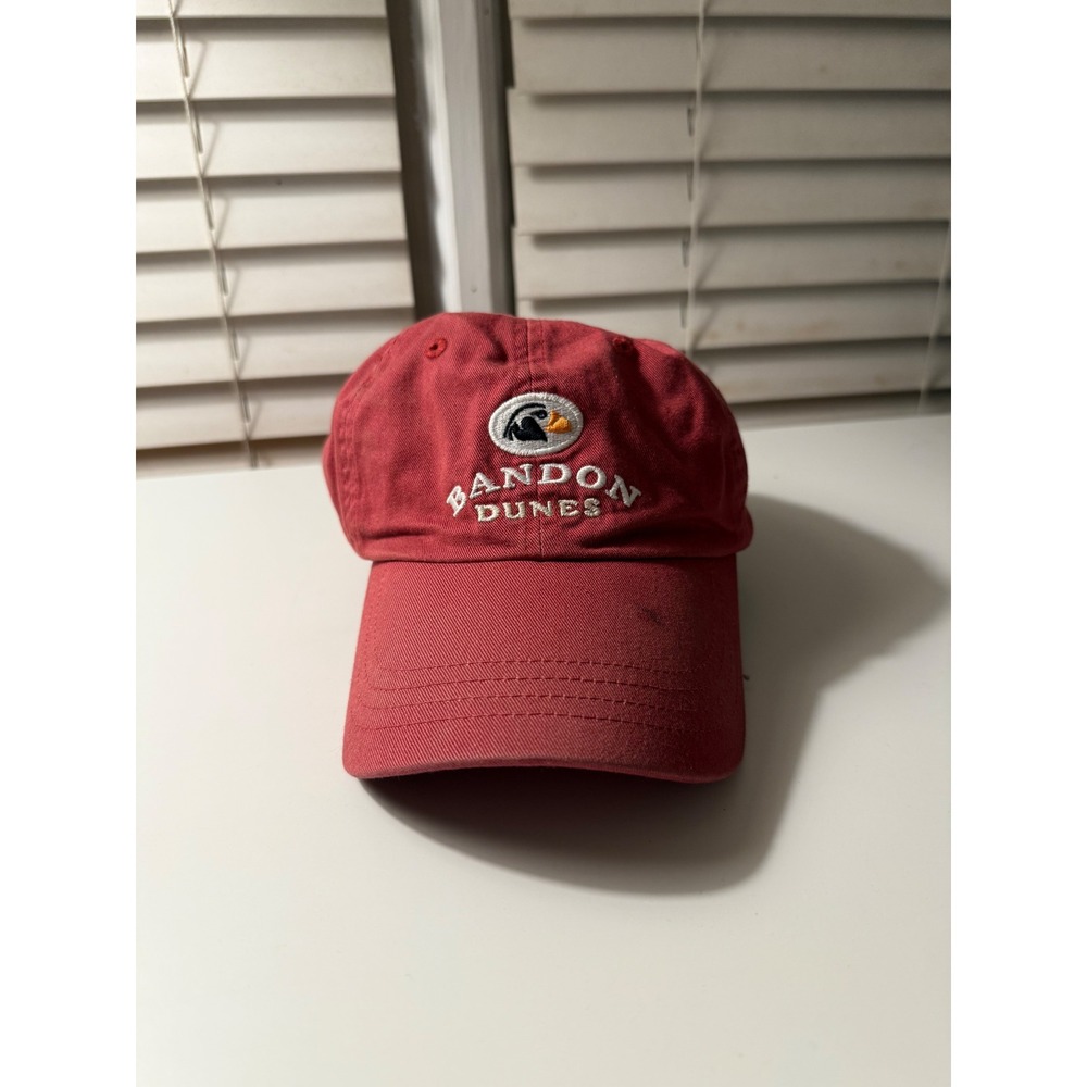 Imperial Bandon Dunes Red Cotton‎ Baseball Cap Adjustable Strap Golf